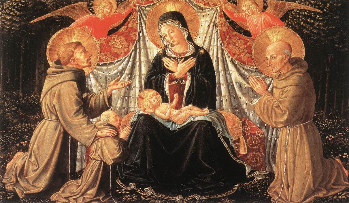 Madonna and Child with Sts Francis and Bernardine, and Fra Jacopo dfg